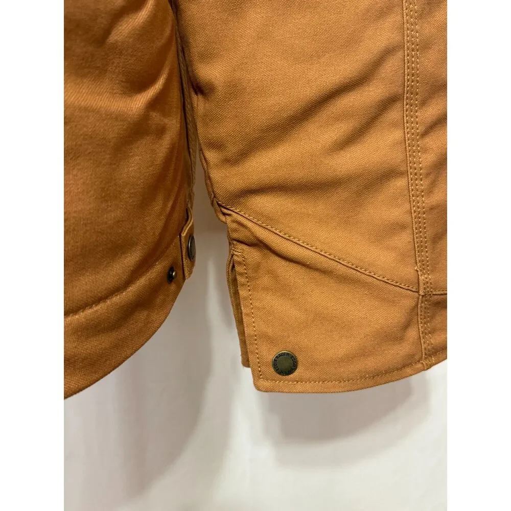 Eddie Bauer NWT Sz M Brown Men's Multi Pocket Berber Lined Jacket